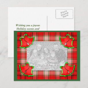 Festividades Cartão postal de Natal da Xadrez Vermelha
