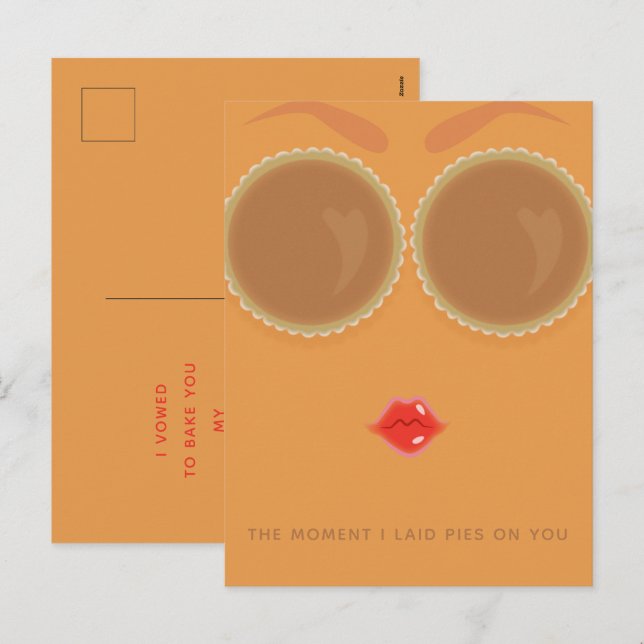 Festividades Cartão postal de Natal de Ação de Graças Pie Eyed (Frente/Verso)