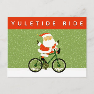 Festividades Cartão postal de Natal de Ciclismo