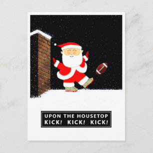 Festividades Cartão postal de Natal de futebol