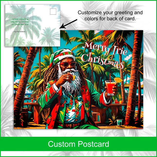 Festividades Cartão postal de Natal de Natal de Papais noeis Re (Click the button to Edit using the Design Tool to explore all the options you have for customizing.)