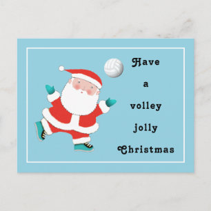 Festividades Cartão postal de Natal de Voleibol