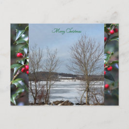 Festividades Cartão postal de Natal do Lago Galena Winter