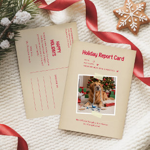 Festividades Cartão postal de Natal engraçado de animal de esti