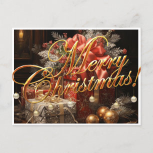 Festividades Cartão postal de Natal Feliz