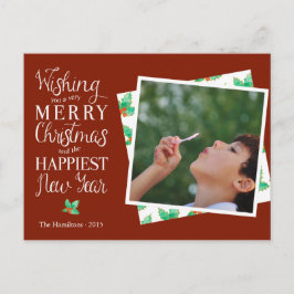 Festividades Cartão postal de Natal feliz