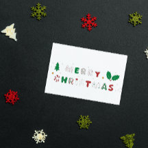 Cartão postal de Natal Feliz