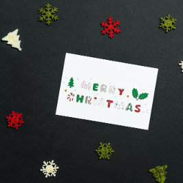 Festividades Cartão postal de Natal Feliz