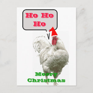 Festividades Cartão postal de Natal Feliz Ho Ho