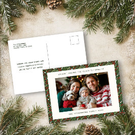 Festividades Cartão postal de Natal Festivo Holly Holiday