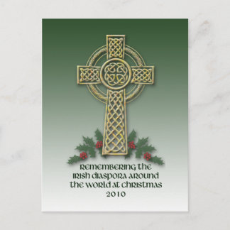 Festividades Cartão postal de Natal irlandês para a diáspora