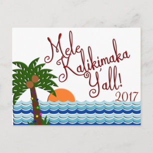 Festividades Cartão postal de Natal Mele Kalikimaka Y'all