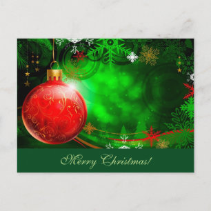 Festividades Cartão postal de Natal Merry