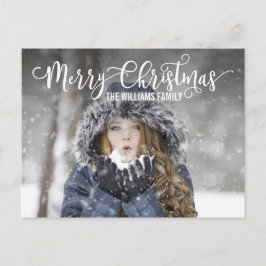 Festividades Cartão postal de Natal Merry Moderno