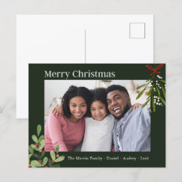 Festividades Cartão postal de Natal Merry Photos