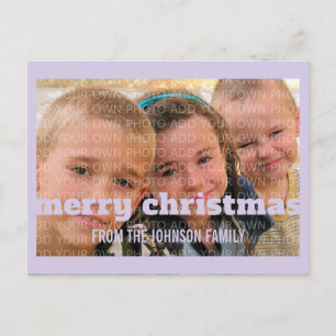 Festividades Cartão postal de Natal Merry Typoographic