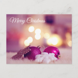 Festividades Cartão Postal de Natal Rosa Amor de Amigo