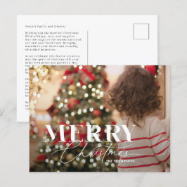 Festividades Cartão postal de Natal Serif. de Script Mágico da 