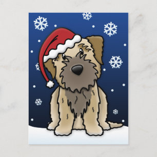 Festividades Cartão postal de Natal Terrier da fronteira de Kaw