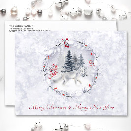 Festividades Cartão Postal De Natal Tradicional E De Ano Novo