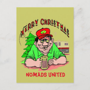 Festividades Cartão postal de Natal Unido