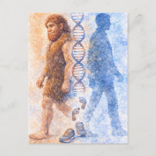 Festividades Cartão postal de Neandertal ao Humano Moderno