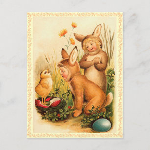 Festividades Cartão postal de Ovo de Páscoa Vintage