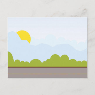 Festividades Cartão Postal de Paisagem de Praia Moderna