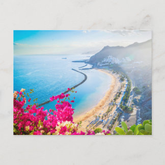 Festividades Cartão Postal de Paisagem de Praia Moderna