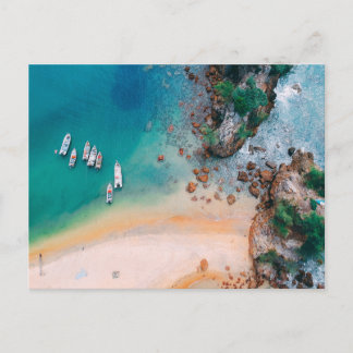 Festividades Cartão Postal de Paisagem de Praia Moderna
