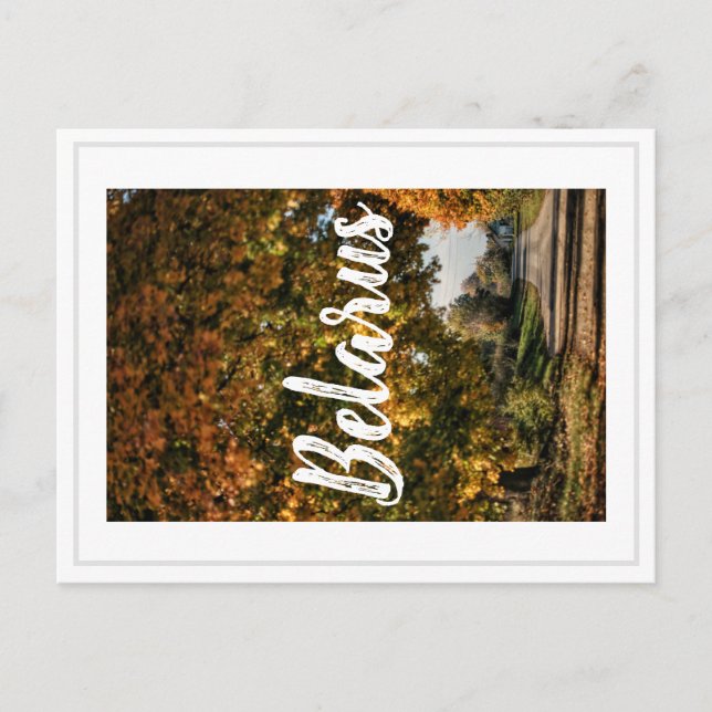 Festividades Cartão postal de Paisagem Rural da Bielorrússia (Frente)