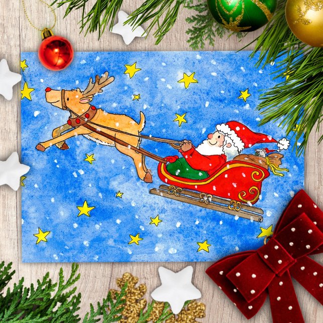 Festividades Cartão postal de Papai Noel por Nicole Janes (Criador carregado)