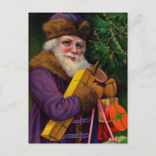 Festividades Cartão postal de Papais noeis Ametist