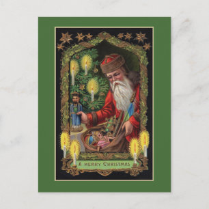 Festividades Cartão postal de Papais noeis Orient Express
