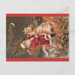 Festividades Cartão postal de Papais noeis Vintage