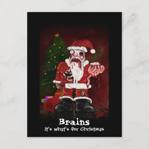 Festividades Cartão postal de Papais noeis Zombie
