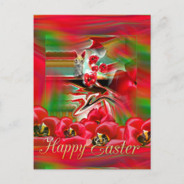 Festividades Cartão postal de Páscoa de Abstrato de Revival pri