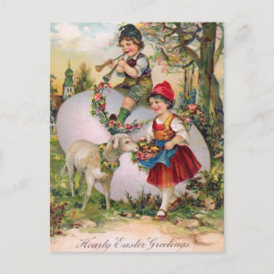 Festividades Cartão postal de Páscoa Vintage