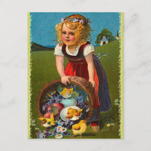 Festividades Cartão postal de Páscoa Vintage