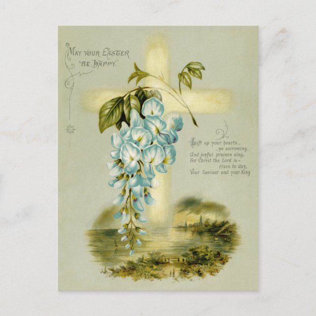 Festividades Cartão postal de Páscoa Vintage (Frente)