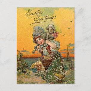 Festividades Cartão postal de Páscoa Vintage Holiday