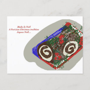 Festividades Cartão postal de registro de Natal de Yule francês