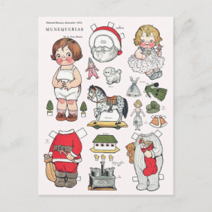 Festividades Cartão postal de reprodução de natais vintages