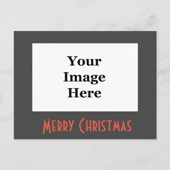 Festividades cartão postal de saudação de Natal (Frente)