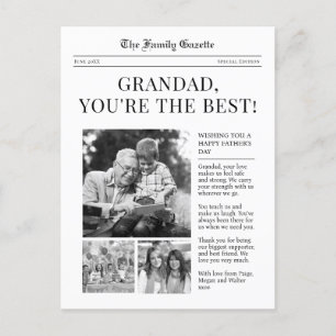 Festividades Cartão postal de saudação do Dia dos Pais para o a