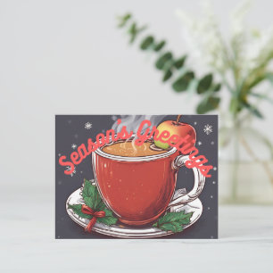 Festividades Cartão Postal de Saudações de Fim de Ano com Cider