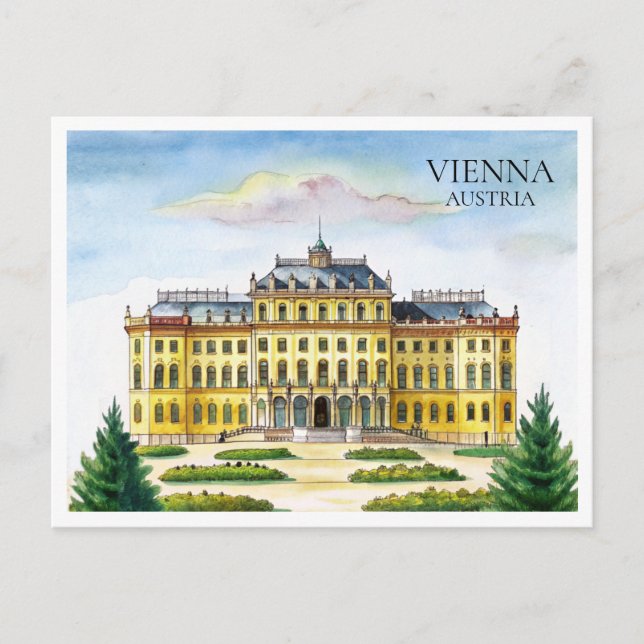 Festividades Cartão Postal de Viagem da Cidade de Viena Áustria (Frente)