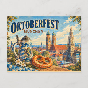 Festividades Cartão postal de viagem do Oktoberfest de Munique