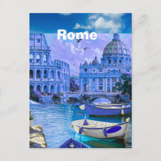 Festividades Cartão postal de viagem Roma Itália, Cartão postal