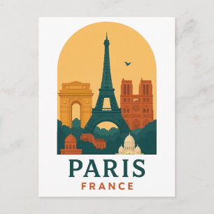 Festividades Cartão Postal de Viagem Vintage Paris França – Not